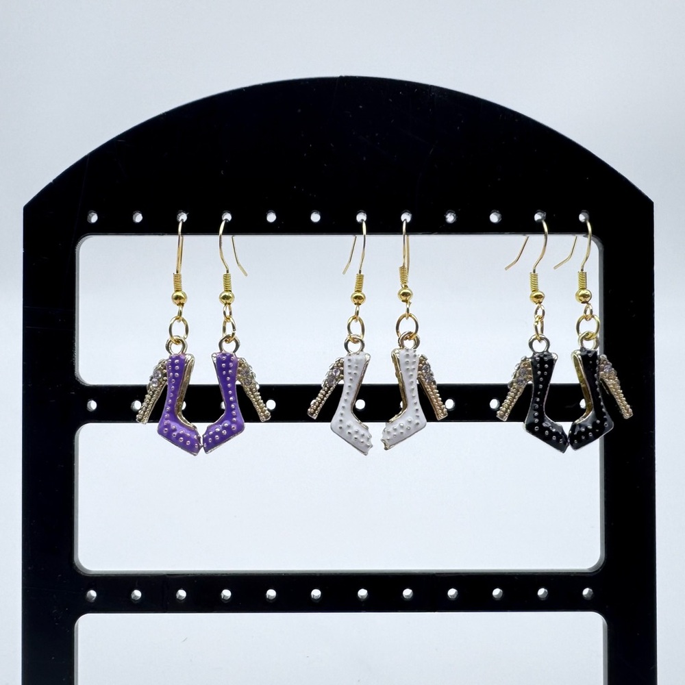 Handcrafted Stiletto Gold Tone Fishhook Earrings. Choose one in 3 Colors.